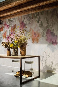 BLOSSOMY WPN 119 - Panoramic wallpaper with floral pattern by Spaghetti Wall - view 3